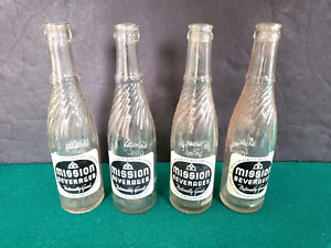 1940s Mission Beverages 10oz. Clear Glass Bottle, Mission Orange Bottling Co.
