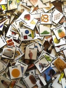 Grab Bag lot of Assorted Communication Cards pecs Autism Special Needs 300 cards