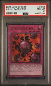 Yugioh PSA 10 Crush Card Virus KC01-EN053 Kaiba Case Ultra Rare Promo 2024
