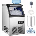 Stainless Commercial Ice Maker 90lb/24h Buil-in Undercounter Ice Cube Machine