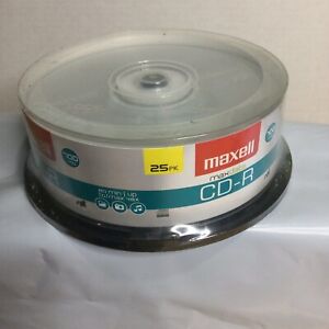 New ListingMaxell 648445 CD-R 700 CD-R CD Recordable Discs 48X 700MB 80 Min Spindle 25 Pack