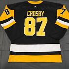 Pittsburgh Penguins Sidney Crosby Captain Jersey Embroidered Sz 52 (Large)
