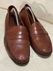 Bragano Crafted In Italy Penny Loafer Size 12 M Brown Moc Toe Slip On Dress