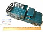 Vintage RARE TONKA FARMS TRUCK STAKE BODY FLATBED Blue-Green Pressed Steel