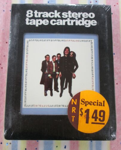 Various STIFFS LIVE 1978 SEALED 8 TRACK TAPE Elvis Costello WHITE SHELL  #847