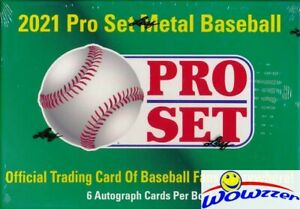 2021 Pro Set METAL Baseball Factory Sealed HOBBY Box-6 AUTOGRAPHS!