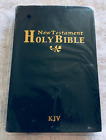 Holy Bible King James Black Gilded Pages Mini Pocket Travel Size Softcover 4.5”