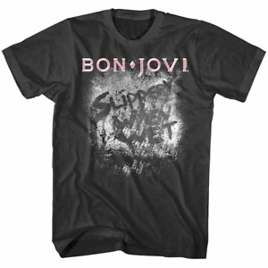 Bon Jovi Slippery When Wet Steam Men’s T Shirt, Shirt For Music Fan