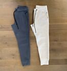 Mens AE American Eagle Lot of (2) Dusty Blue & White Marl 24/7 Jogger Pants, XS