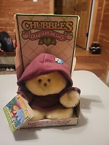 Vintage 1984 Chubbles Battery Operated Talking Plush Animal w/ Original Tag