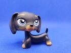 Littlest Pet Shop LPS Authentic Black Dachshund #326 Blue Eyes 2006 Gray Magnet