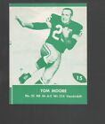 1961 Lake to Lake Football Card #15 Tom Moore-Green Bay Packers Near Mint Card