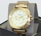NEW AUTHENTIC FOSSIL PRIVATEER SPORT GOLD CHRONOGRAPH BQ2694 MEN'S WATCH