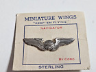 New ListingVINTAGE WW2 Sterling Silver Navigator USA Army Air Force Wings Badge Mini Pin