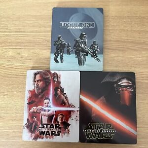 Star Wars Steelbook Lot Of 3 4K Blu-ray Best Buy Exclusive Rogue One Blu Ray