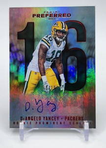 2017 Panini Preferred Prominent Scripts Red /199 DeAngelo Yancey Rookie Auto RC