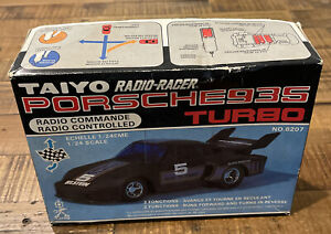 Radio Control Porsche 935 Turbo, Taiyo RARE Black Bilstein Model Vintage 1:24