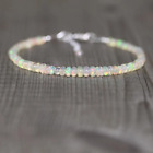 Natural Opal Gemstone Tiny Beads Healing Reiki Delicate Women Dainty Bracelet