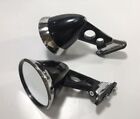 FOR MAZDA R100 RX2 RX3 RX4 RX5 COUPE CUSTOM BLACK CHROME FENDER MIRRORS BULLET