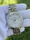 Longines Elegant 39mm Stainless White Automatic Date Watch L4.910.4 Box & Papers