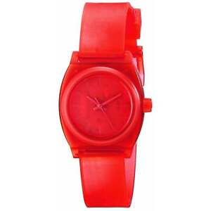 Nixon Women's Small Time Teller P Translucent Red Quartz 26mm Watch A425-1784
