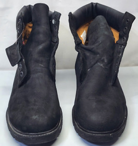 Men’s Timberland Original 19039 6” Waterproof Boots Black Suede Nubuck ~ 12 M