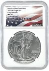 2023 Struck At West Point Silver Eagle NGC MS70 Early Releases Flag Label