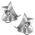 Medieval Gothic Armor Couter 18 Gauge Polished Steel Knights Elbow Set , 8 In