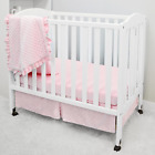 American Baby Company Heavenly Soft Minky Dot 3-Piece Mini/Portable Crib Bedding
