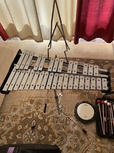 Yamaha Total Percussion Spk 285 Series Bell Kit with Backpack Xylophone Used!