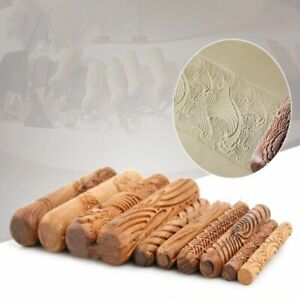 Polymer Clay Wood Texture Roll Pressed Printing Texture Tools Ceramic Pottery