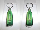 2 Lot-Heineken Light Mini Beer Bottle Cap Opener Keychain-Keyring Party Gift Set