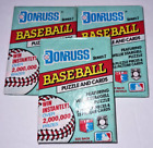 3 packs 1991 Donruss Series 2 Factory Sealed Baseball Trading Cards NEW