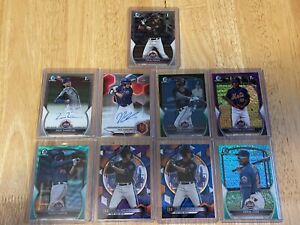 2023 Mets Bowman Chrome Investor Lot (9) with Top Prospects, Numbered, and Autos