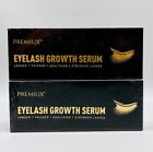 Premiux Eyelash & Eyebrow Growth Serum Thicker Stronger Lashes & Brows 2PK 1/25