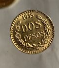 1945 Mexico Gold 2 Pesos UNC, RANDOM PICK ONE COIN