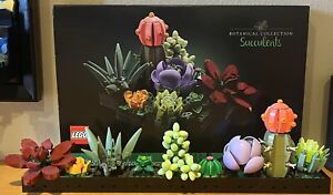 Lego Botanical Collection Succulents 10309 Set Used with Instructions and Box