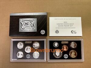 2023 S SILVER PROOF Set 23RHR US Mint 10 Coins w/ BOX and COA