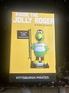 Pittsburgh Pirates Pirate Parrot Bobblehead Raise the Jolly Roger NIB SGA PNC