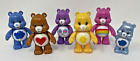 Vintage Care Bears TCFC PVC Cake Toppers Figures Figurines Movable Arms Lot Of 6