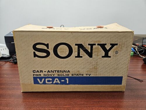 NOS Sony VCA-1 Car TV Antenna With Box & Manual Vintage New Old Stock Japan