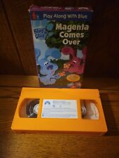 Blues Clues - Magenta Comes Over (VHS, 2000) Nick Jr Rare Orange Tape
