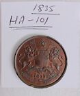 Rare 1835  HALF Anna COIN Lot: HA-101 Proof LIKE .Collector's DREAM Coin