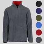 Men’s Quarter Zip Fleece Pullover Long Sleeve Sweatshirt Sweater in 6 Colors