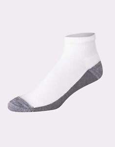 Hanes Men's Ankle Socks 12 pack X-Temp Cushioned FreshIQ Arch Support sz 12-14