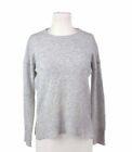 Magaschoni Cashmere Sweater Pullover Crew Neck Gray Knit Quiet Luxury Size XS