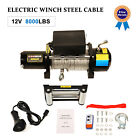 For Truck Trailer Pickup Wireless Remote 12V Electric Winch Steel Cable 8000lbs (For: More than one vehicle)