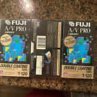 Fuji Super VHS Pro ST-120  Double Coating Videotape 6 Hours New Sealed Lot Of 3