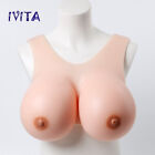 IVITA J Cup Thinner Silicone Breast Forms Breastplate Cosplay Crossdresser