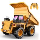 Remote Control Dump Truck Toy with Lights and Sounds Dry Battery Version